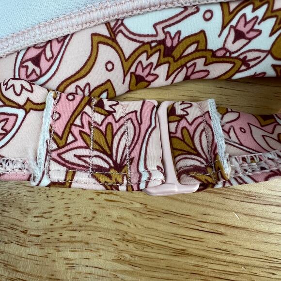 Kona Sol Women's Pink Paisley Print Bandeau Bikini Top - Size Medium - NWT - Picture 8 of 10